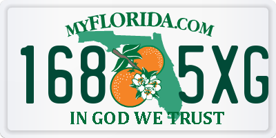 FL license plate 1685XG