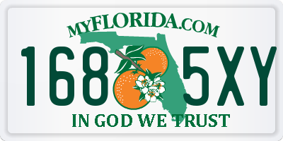 FL license plate 1685XY