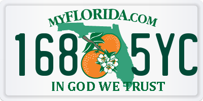 FL license plate 1685YC