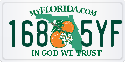 FL license plate 1685YF