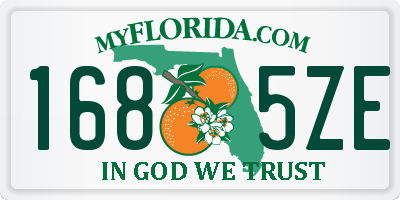 FL license plate 1685ZE