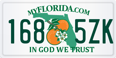 FL license plate 1685ZK