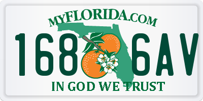 FL license plate 1686AV