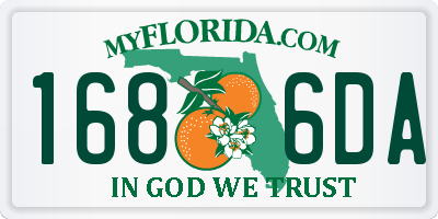 FL license plate 1686DA