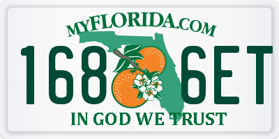 FL license plate 1686ET
