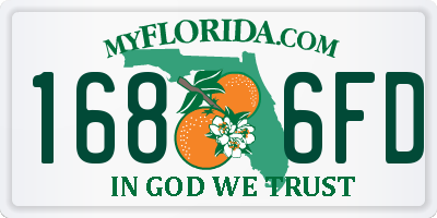 FL license plate 1686FD