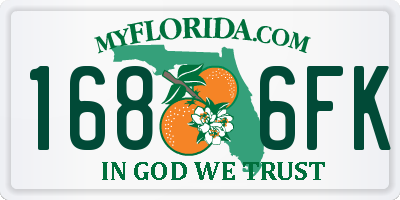 FL license plate 1686FK