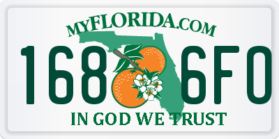 FL license plate 1686FO