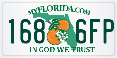 FL license plate 1686FP