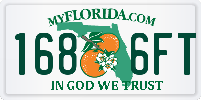 FL license plate 1686FT