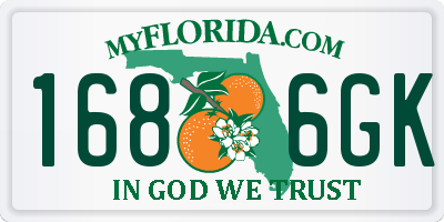 FL license plate 1686GK