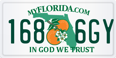 FL license plate 1686GY