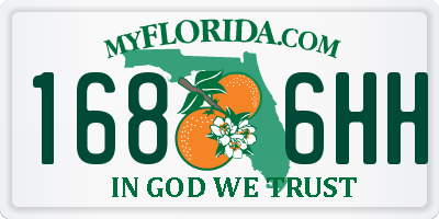 FL license plate 1686HH