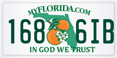 FL license plate 1686IB