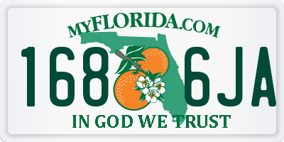 FL license plate 1686JA