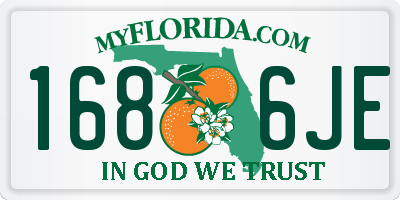 FL license plate 1686JE