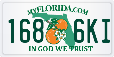FL license plate 1686KI