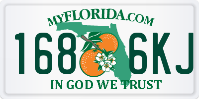 FL license plate 1686KJ