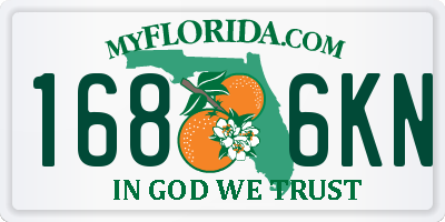 FL license plate 1686KN