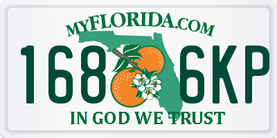 FL license plate 1686KP