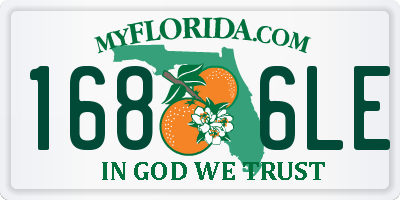 FL license plate 1686LE