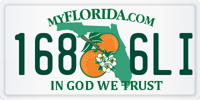 FL license plate 1686LI