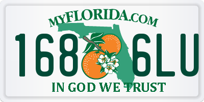 FL license plate 1686LU