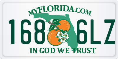 FL license plate 1686LZ