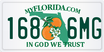 FL license plate 1686MG