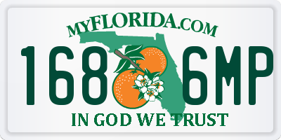 FL license plate 1686MP