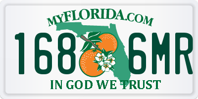 FL license plate 1686MR