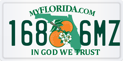 FL license plate 1686MZ