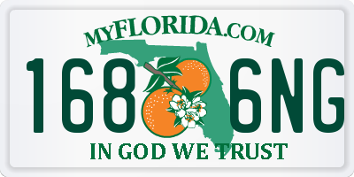 FL license plate 1686NG