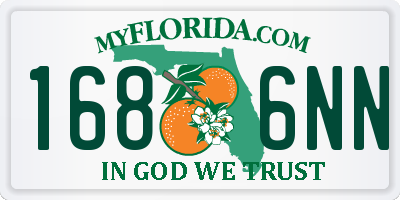 FL license plate 1686NN