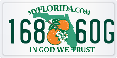 FL license plate 1686OG