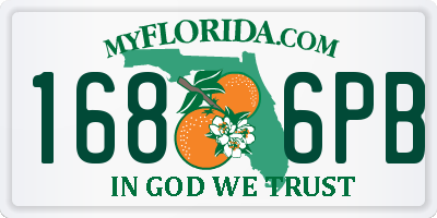 FL license plate 1686PB