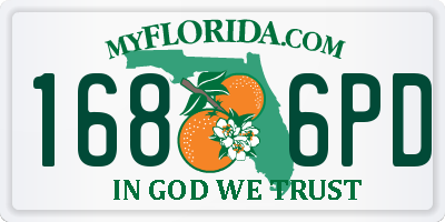 FL license plate 1686PD