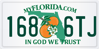 FL license plate 1686TJ