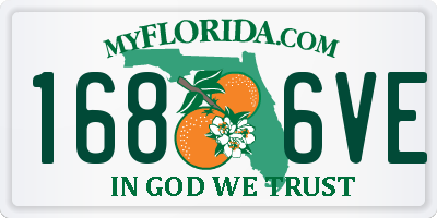 FL license plate 1686VE