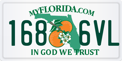 FL license plate 1686VL