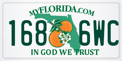 FL license plate 1686WC