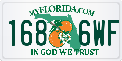 FL license plate 1686WF