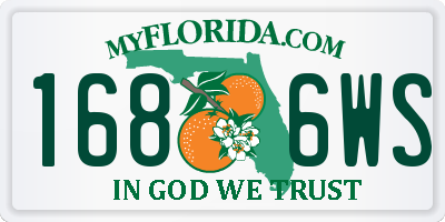 FL license plate 1686WS
