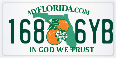 FL license plate 1686YB