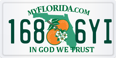 FL license plate 1686YI