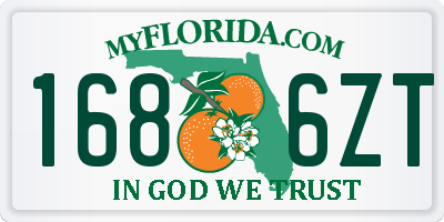 FL license plate 1686ZT