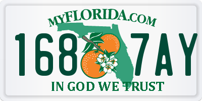 FL license plate 1687AY