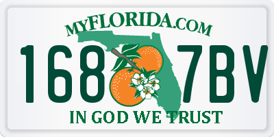 FL license plate 1687BV