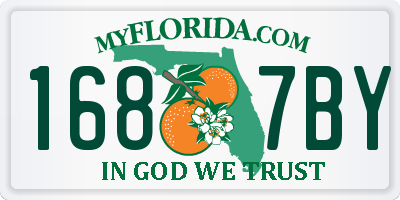FL license plate 1687BY