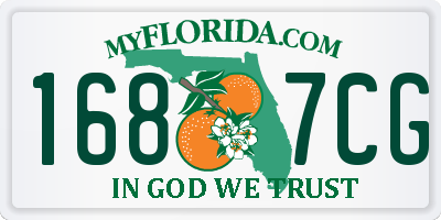 FL license plate 1687CG